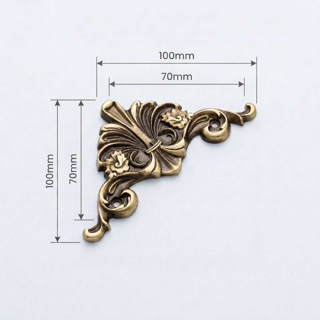 Brass Decorative Corner Corner2 Antique Finish PP