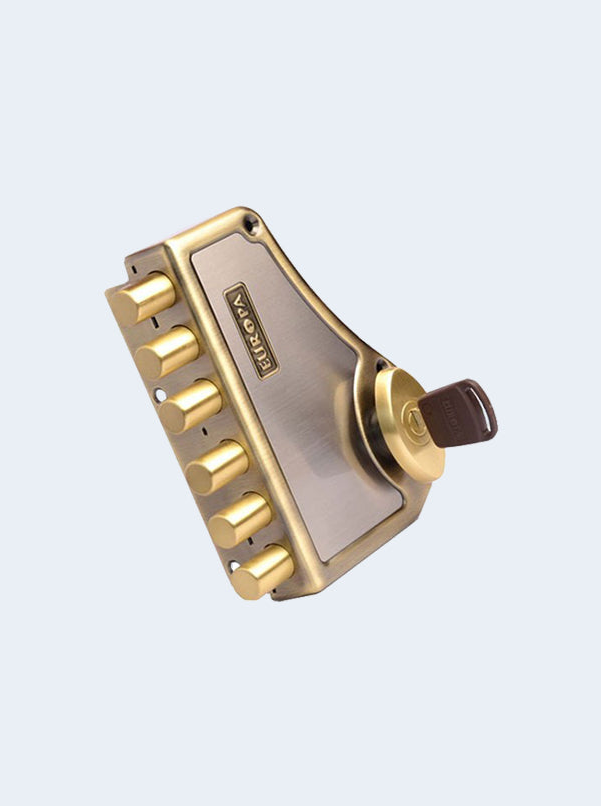 Europa Main Door Lock H341AB Hexabolt Antique Finish
