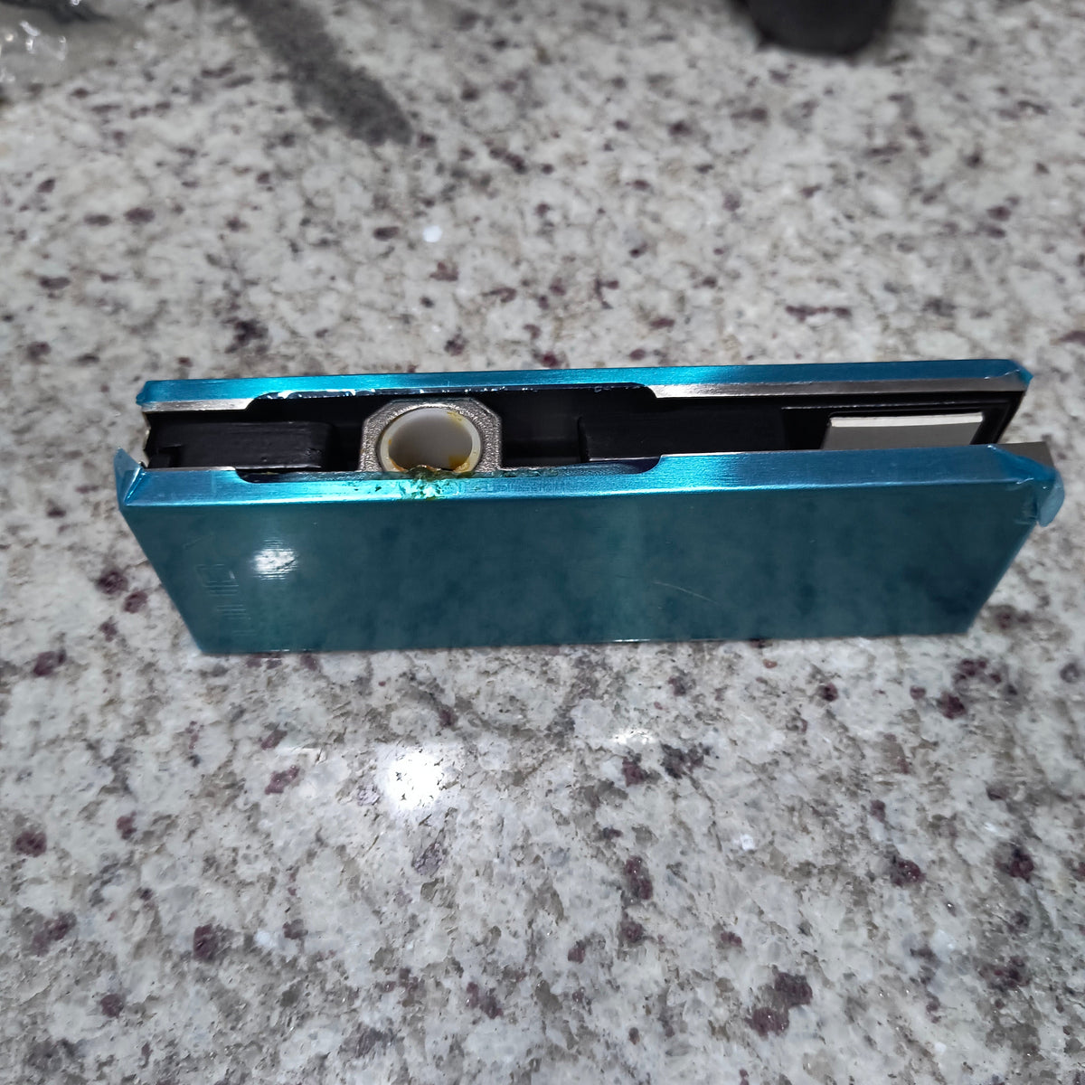 Bottom Patch Glass fitting SS Finish Item no. QBPF-2-SSS Qwell