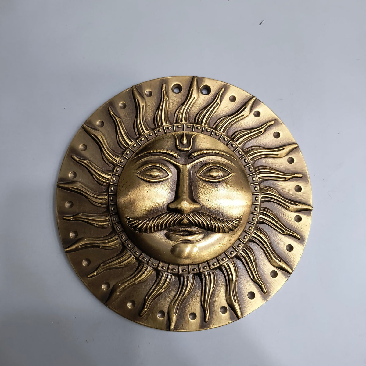 Brass Surya Dev Ji 153mm Brass Material Antique Finish PP