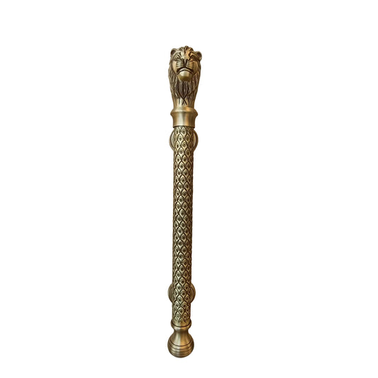 Main Door Door Pull Handle Roar (Lion) 32x300mm Brass Material Antique Finish PP