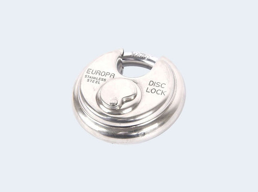 Europa Disc lock SS Finish P370SSTW Twin Blister Pack Common Key