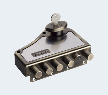 Europa Main Door Lock Hexabolt H947AB Antique Finish LH