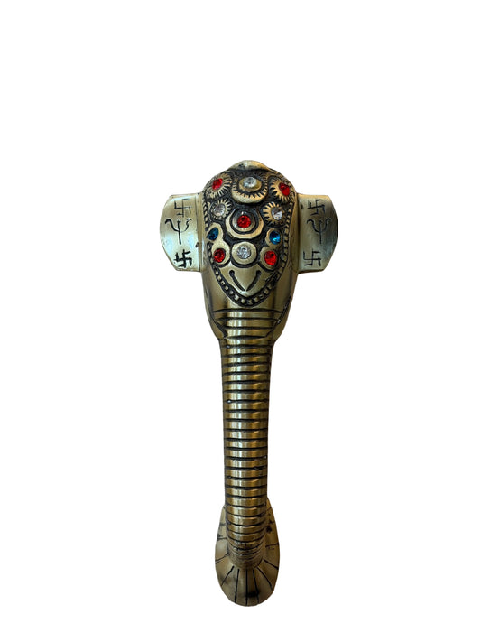 Brass Door Handle Ganesh Antique