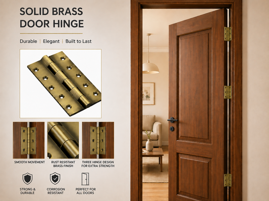 Brass Rly. Hinges 3"x7/8"x7/8 Brass Material Antique Finish B194 DRT