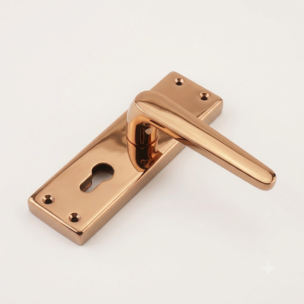 Mortise Lock 8" Plate Handle 60mm Combo SS Material P6019 DRT