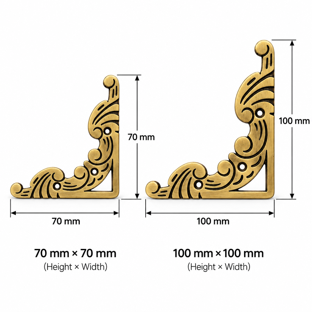Brass Decorative Corner Corner1 Antique Finish PP