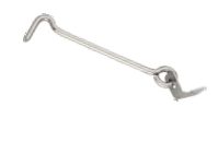 SS Gate Hook Round Size 5" (Rod 5mm) Stainless Steel Material S210 DRT