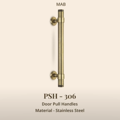 Door Pull Handle PSH306 32x300mm SS Material Matt Antique Finish (MAB) PP