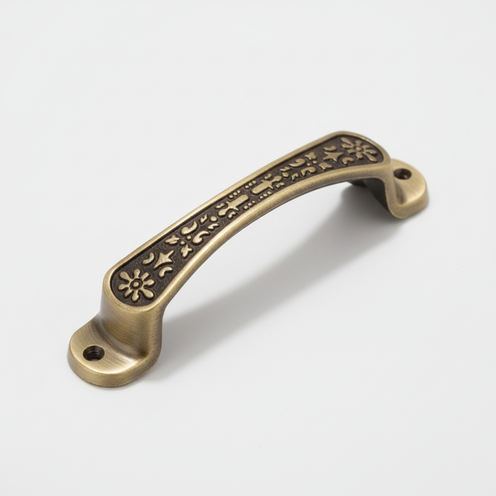 Door Handle Donaldo 150mm Front Screw Type SS 304 Material Matt Antique Brass Finish (MAB) PP