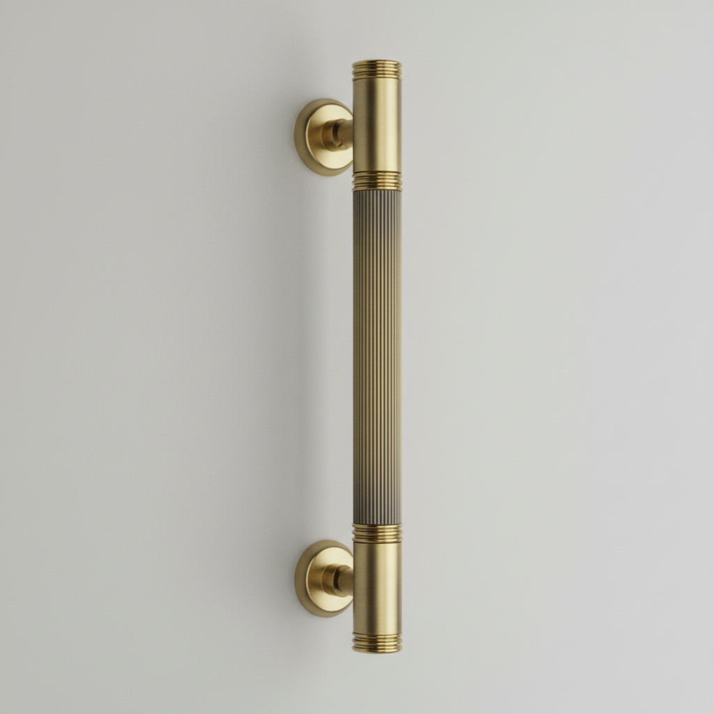 Door Pull Handle PSH308 32x450mm SS Material Matt Antique Brass PVD Gold Mirror Finish PP