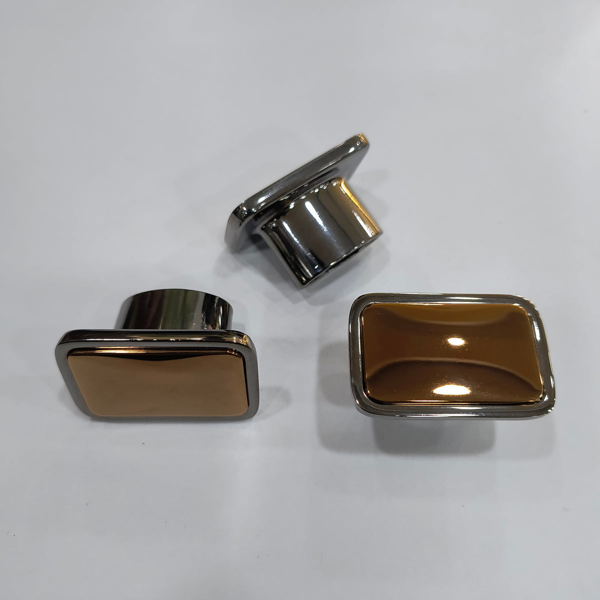 Drawer Knob Plus Knob Grey Rose Gold Finish HR