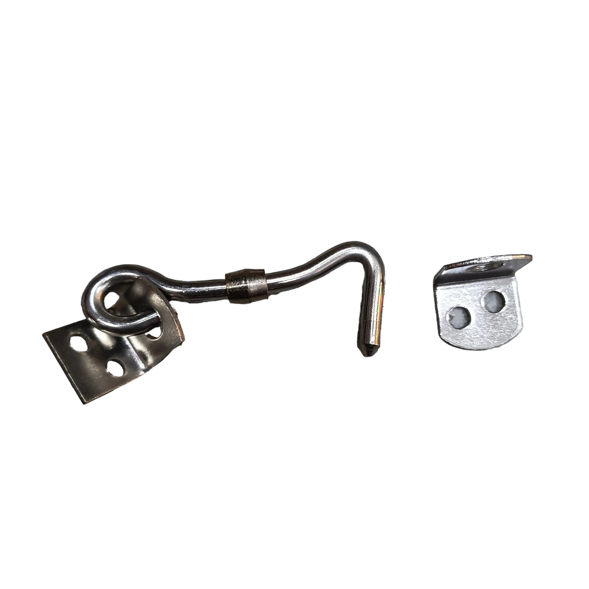 Generic Gate Hook with Round Side Plate with Centre Gat 2½" inch SS Finish