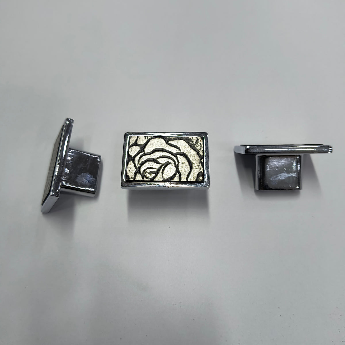 Drawer Knob CR/Rose Small 732 Shree