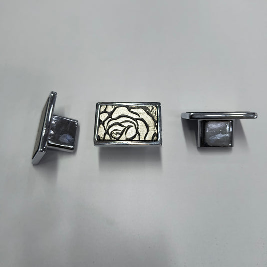 Drawer Knob CR/Rose Small 732 Shree