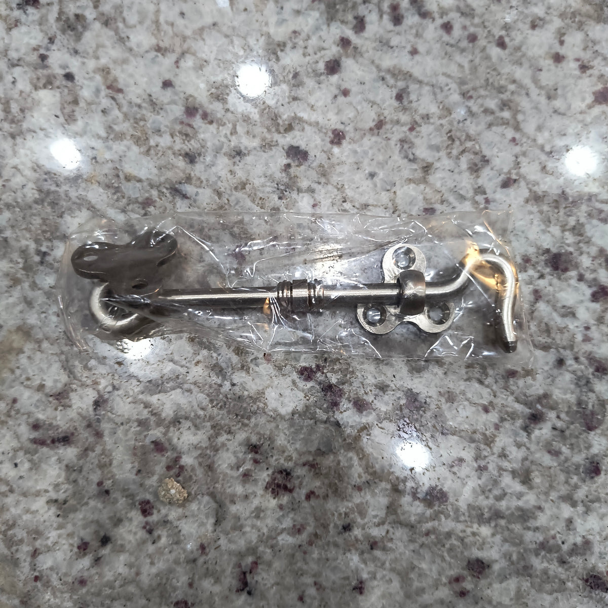 Gate Hook 5" Side Plate Flower with Centre Gat Brass SS Finish Heavy Legend