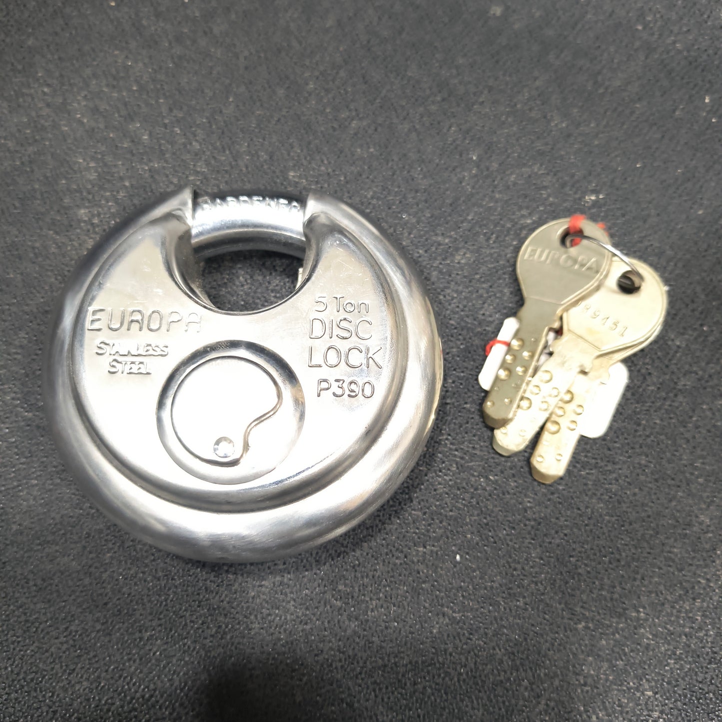 Europa Disc lock (Commercial Locks) SS Finish model P390