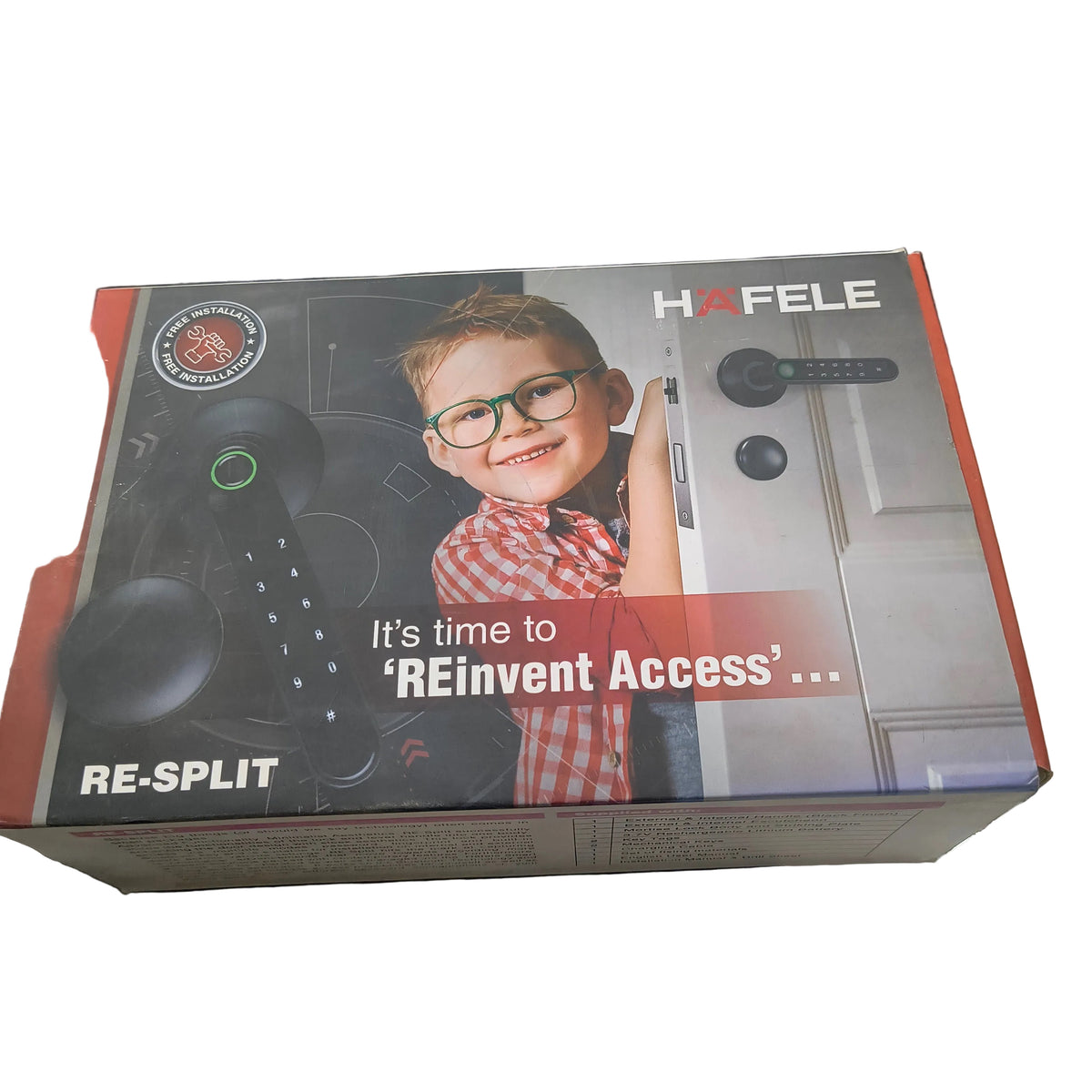 Hafele Digital Lock RE- Split Digital Lock 4WA Article no 912.20.467