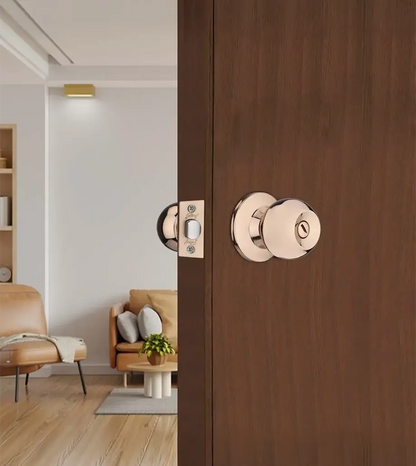 Godrej Door Cylindrical Lock Cylindrical Lock without Key (for Bathroom) Rose Gold Finish Code 5836