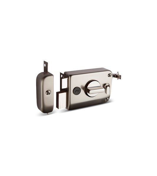Godrej Main Door Rim Lock Ultra XL+ Twinbolt 1CK Deadbolt Antique Brass Finish Code 6085