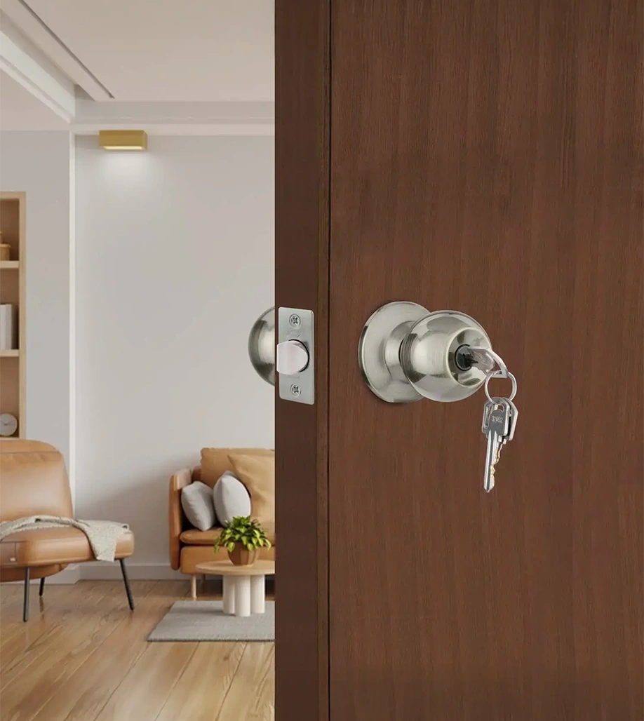 Godrej Door Cylindrical Lock Classic Cylindrical Lock with Key Antique Brass 60mm Finish Code 5810