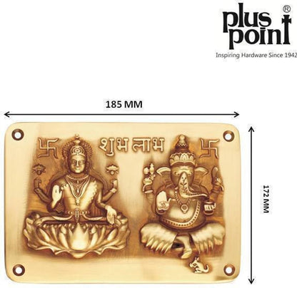 Brass Laxmi and Ganapati Size 150x100mm Brass Material Antique Finish PP