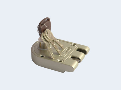 Europa Main Door Lock J320NS Jemmy Proof Nickel Silver Finish