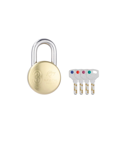 Godrej Padlock Nav-Tal Ultra XL+ 3 Ton 4 Keys Code 5100
