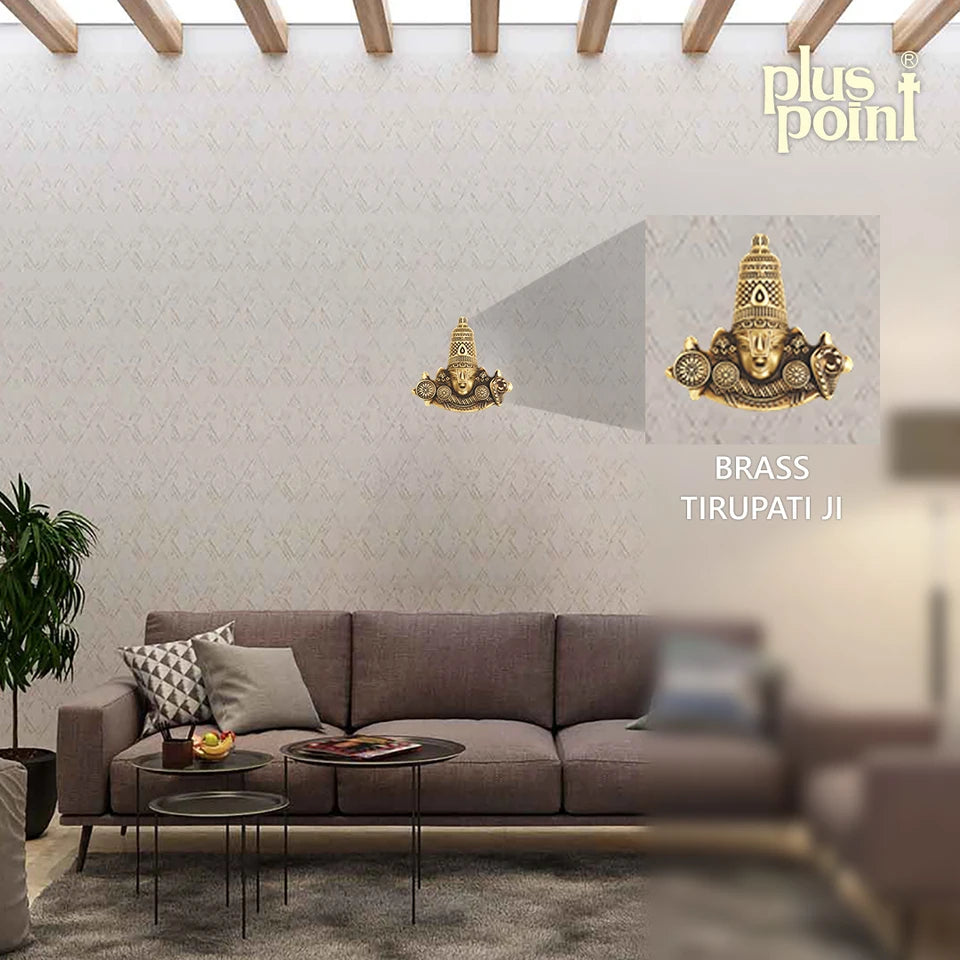 Brass Tirupati Ji 160x165mm Brass Material Antique Finish PP
