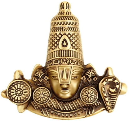 Brass Tirupati Ji 160x165mm Brass Material Antique Finish PP