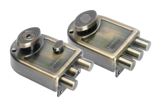 Europa Main Door Lock T921911AB Protekto (Combo Pack) Antique Finish