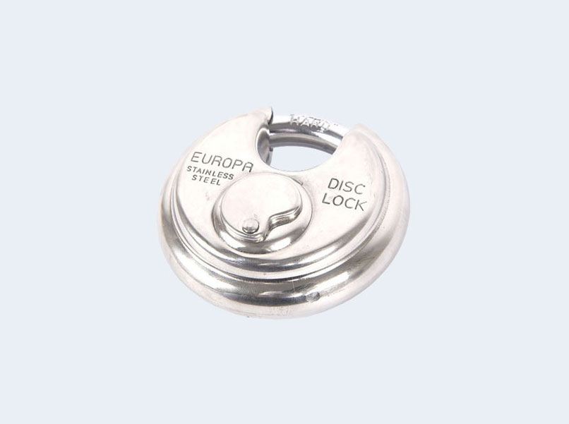 Europa Disc lock SS Finish P370SSTW Twin Blister Pack Common Key