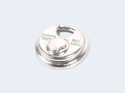 Europa Disc lock SS Finish P370SSTW Twin Blister Pack Common Key