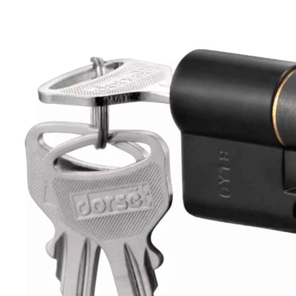 Dorset Pin Cylinder 60mm One Side Key One Side Knob Black Finish