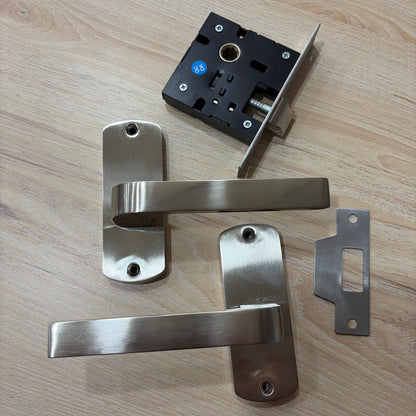 Europa Mortise Baby Lock Latch Combo Set 749SS Model B526B749SS Plate Latch 5"inch SS Finish