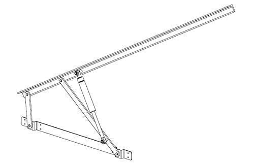 Bed Fitting 5' Feet Frame (5mm) Gas Pump 17" 150 Kg Capacity A147 Silver Finish DRT