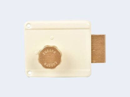 Europa Main Door Lock Model 6110IV Ivory Finish