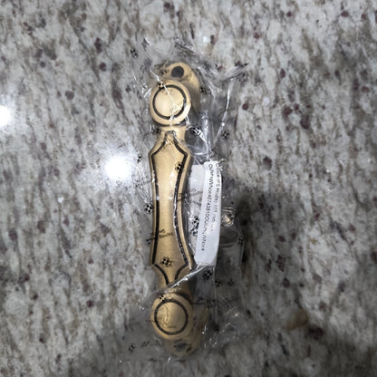Brass Door Handle Calice Antique Finish 165mm Front Screws PP