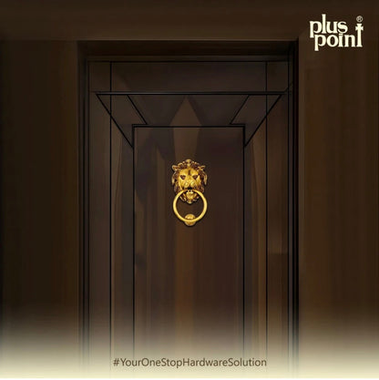 Door Knocker Lion 115mm Brass Material Coffee Antique Finish PP
