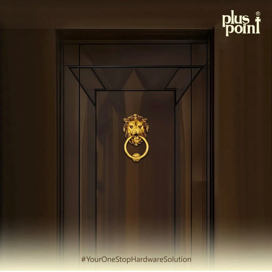 Door Knocker Lion 115mm Brass Material Coffee Antique Finish PP
