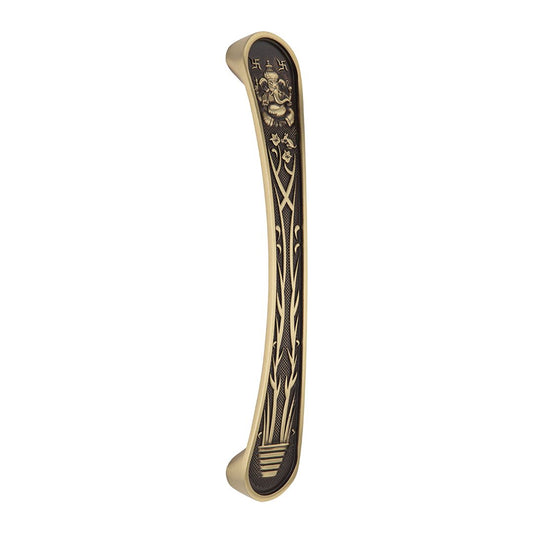 Door Handle Gajanan 237mm Brass Material PVD Gold Finish PP