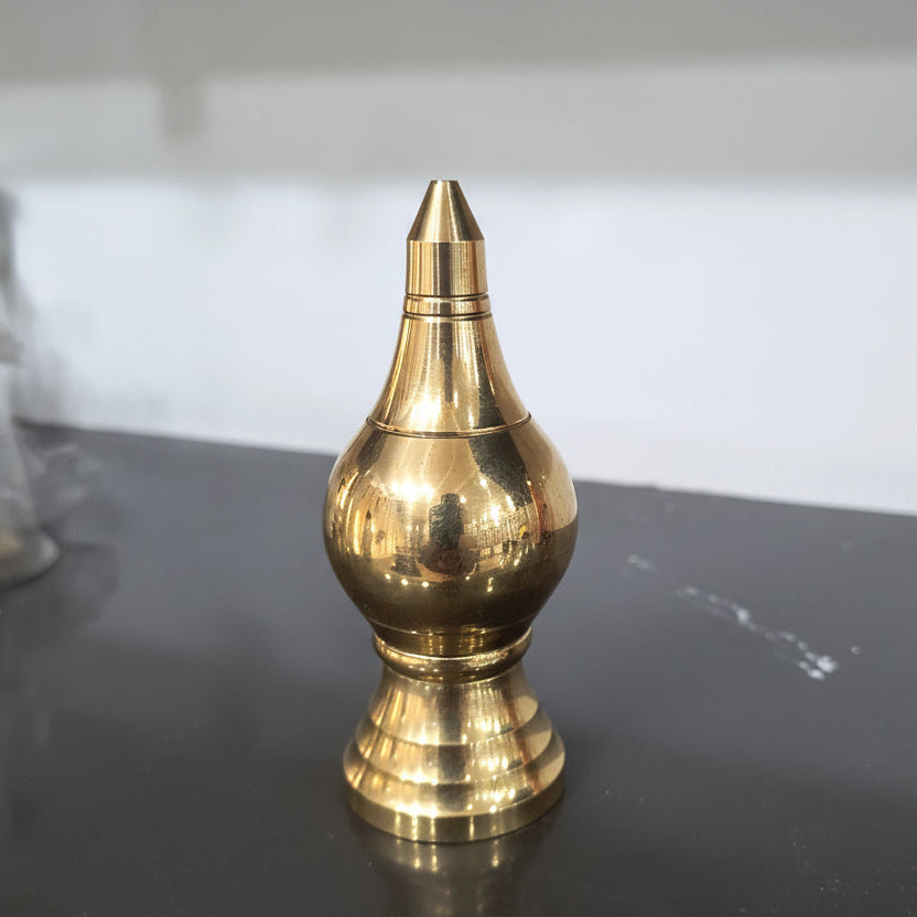 Brass Temple Kalash Gold Finish