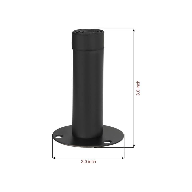 SS Door Silencer 75mm Black Finish PP