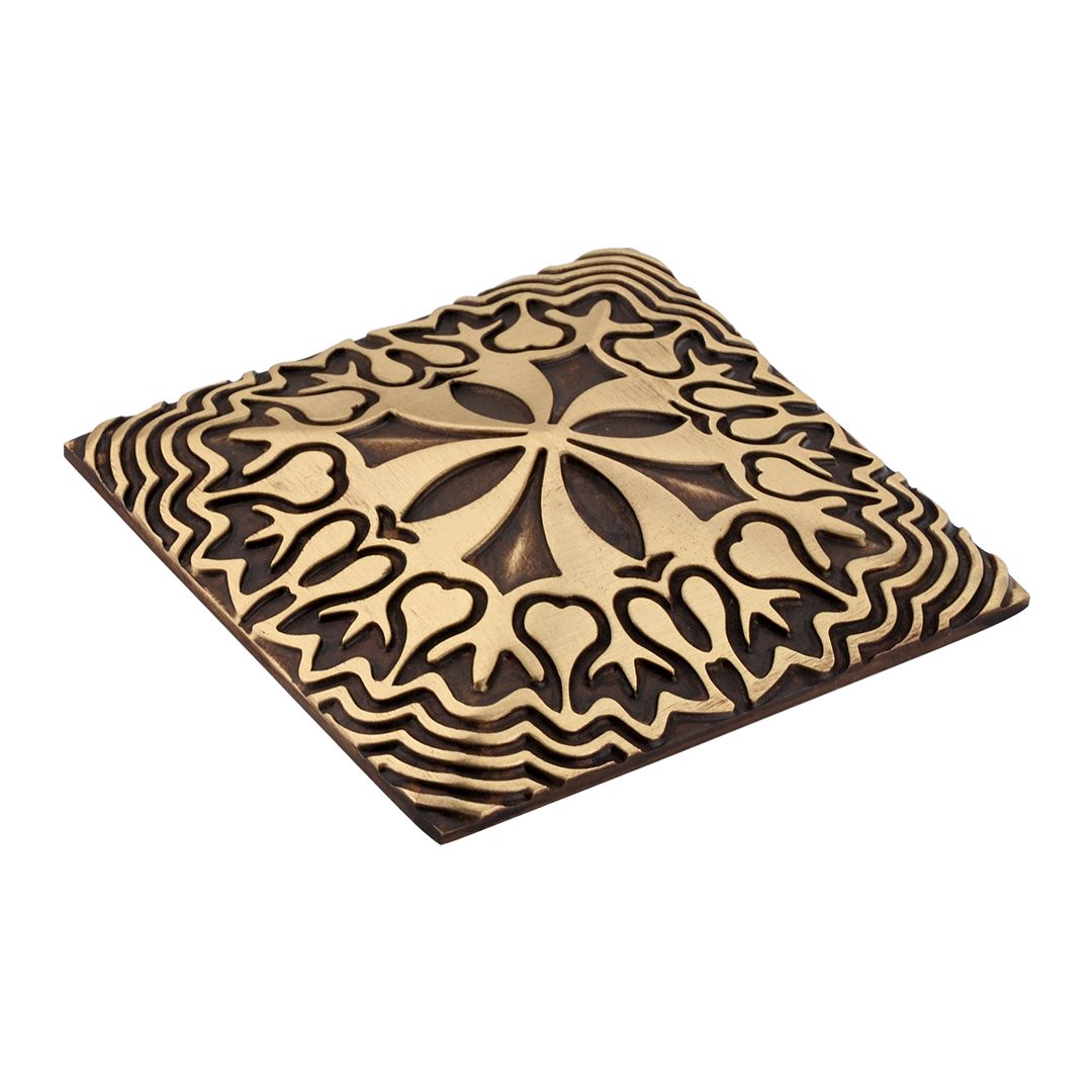 Dom Brass Antique model DSP3 size 150x150mm PP