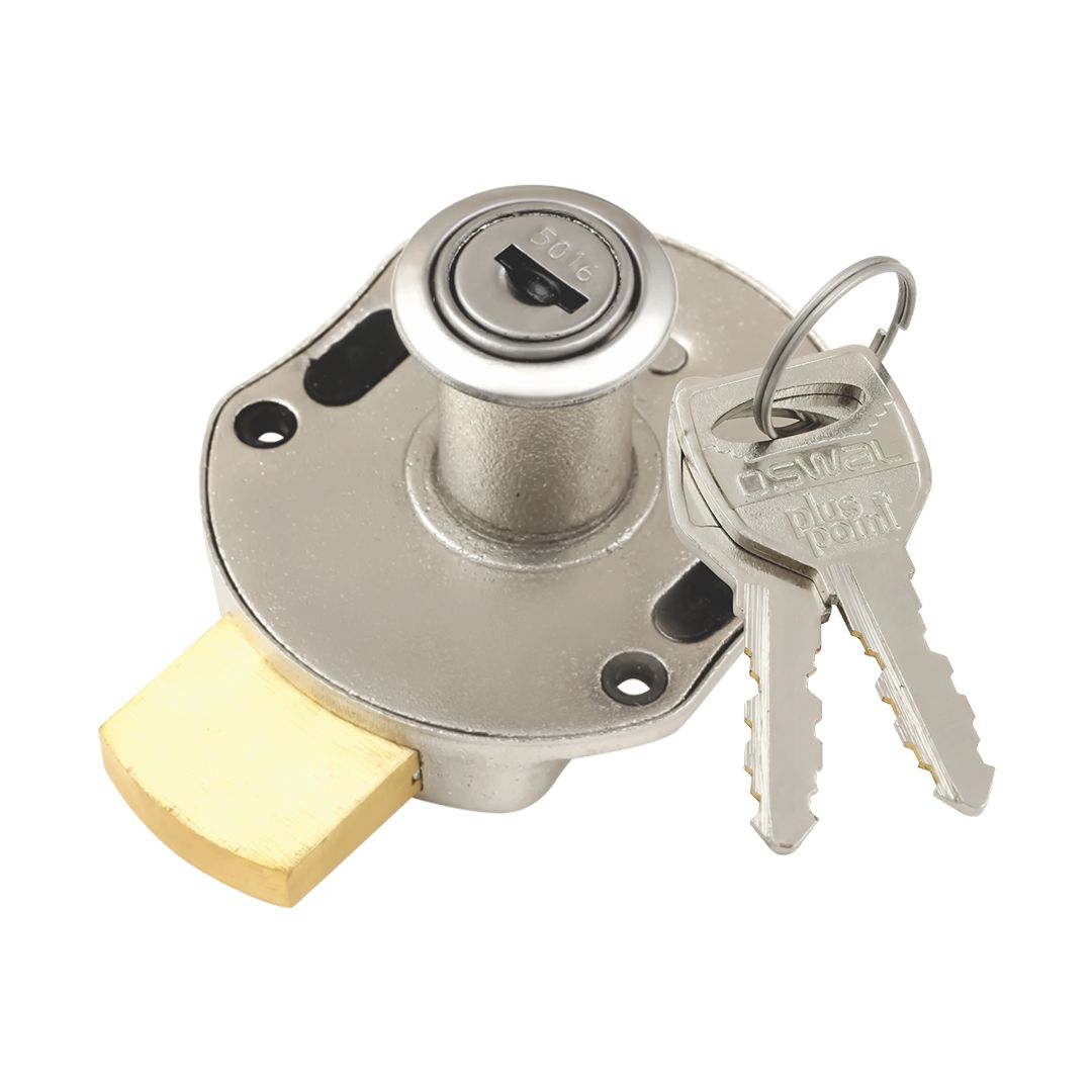 Oswal Cupboard Lock 29mm Regular Key SS Finish PP