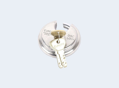 Europa Disc lock SS Finish P370SSTW Twin Blister Pack Common Key
