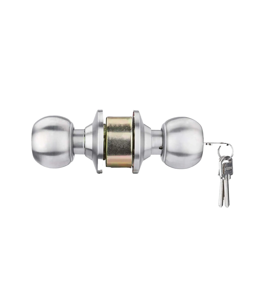 Godrej Door Cylindrical Lock Classic Cylindrical Lock with Key SS Finish 60mm Code 5808