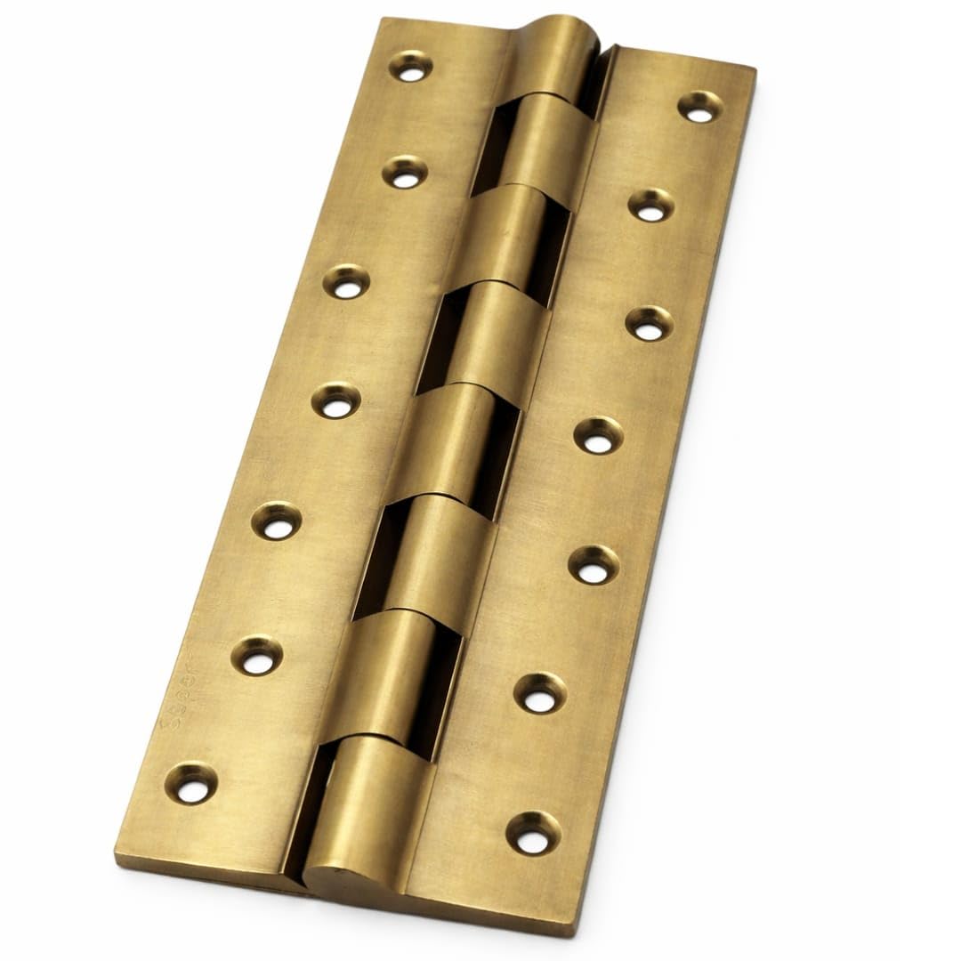 Brass Concil Rly. Hinges 8"x1.1/4x3/16 Brass Material Antique Finish PRT