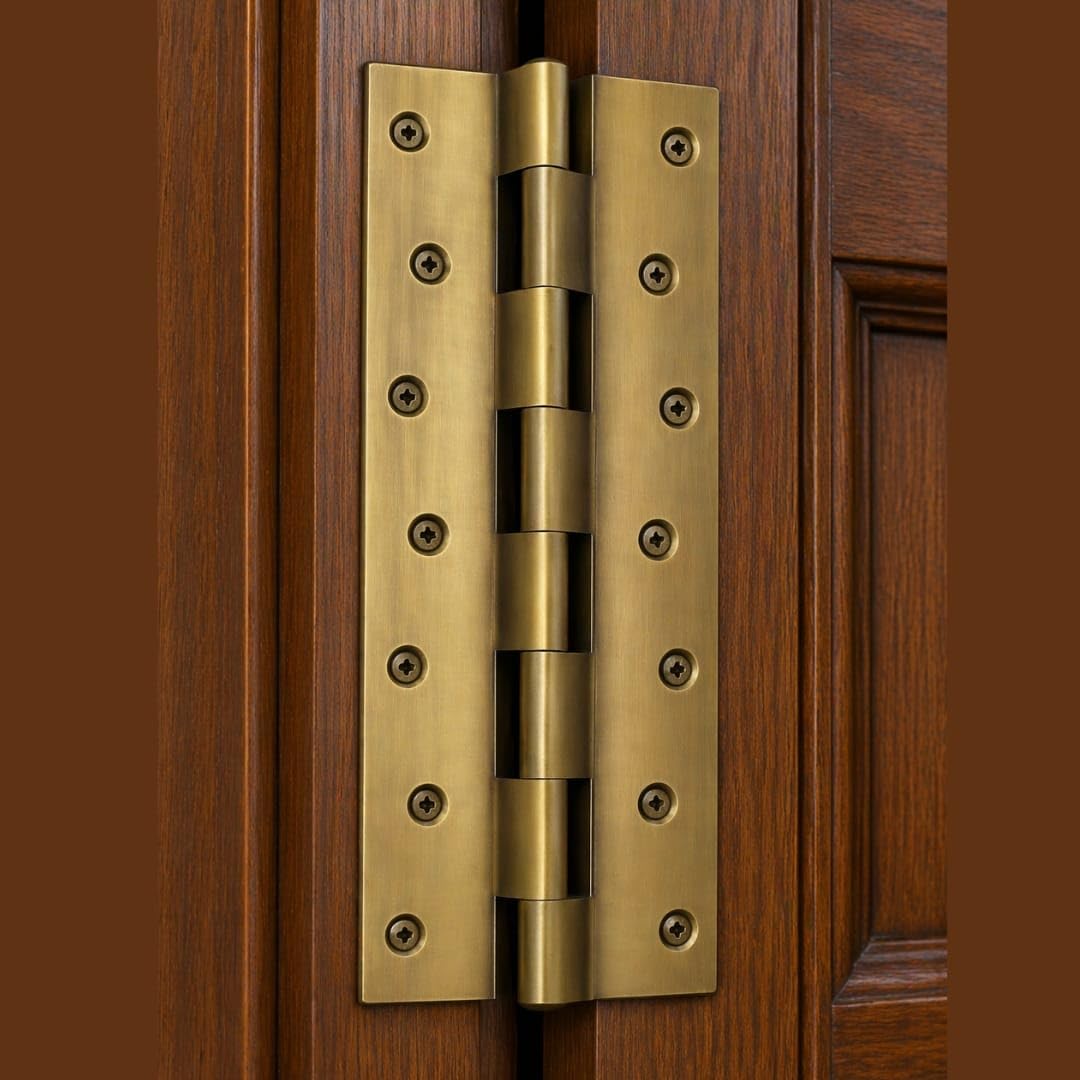 Brass Concil Rly. Hinges 8"x1.1/4x3/16 Brass Material Antique Finish PRT