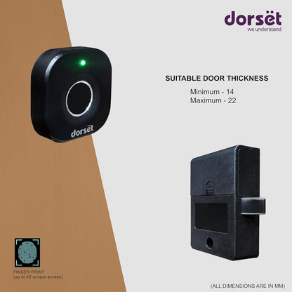 Dorset Digital Drawer Lock ZAP DG304 Black
